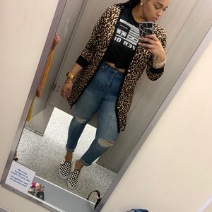 Leopard long cardigan